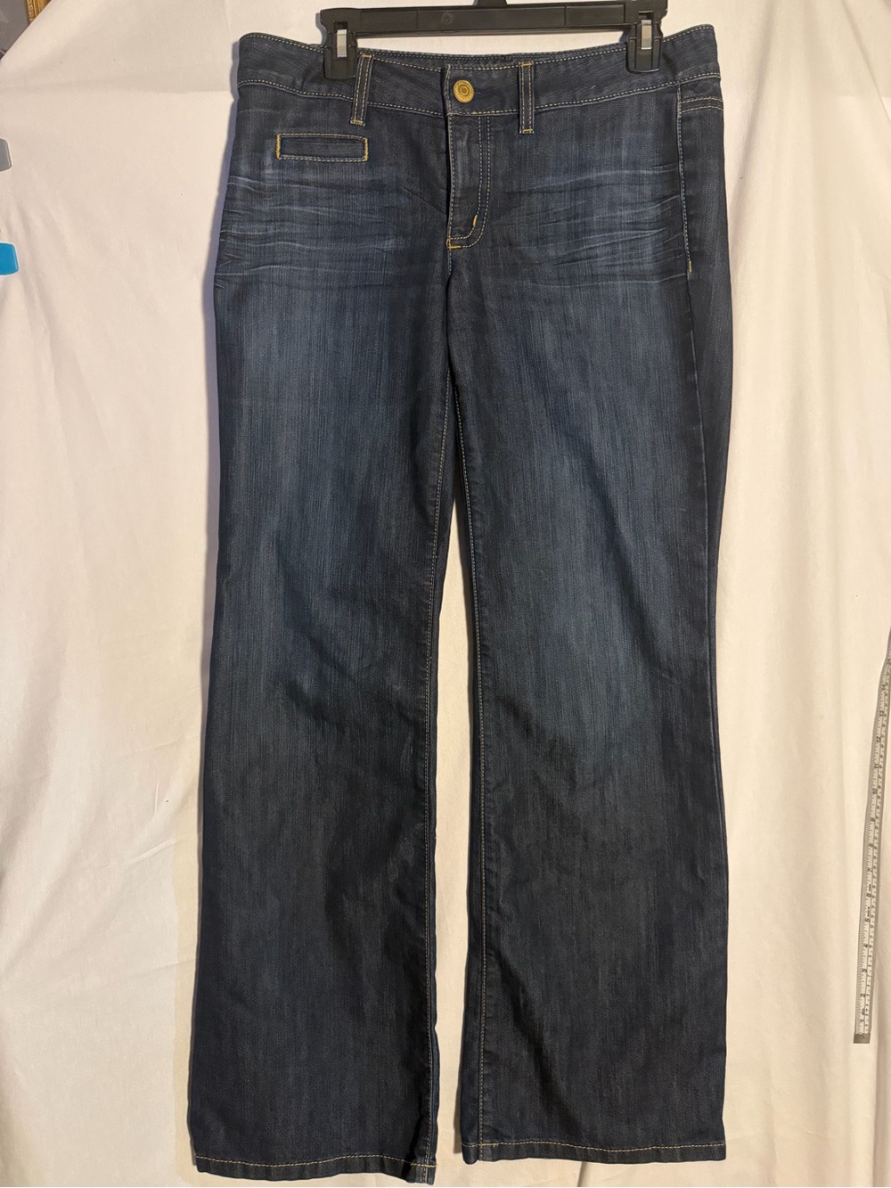 #448 Ann Taylor Dark Indigo Straight-Leg Jeans